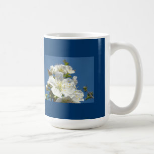 Blue Sky Coffee Mugs Cherry Blossoms Spring