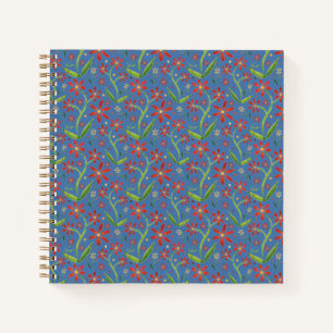 Blue Sky Dancing Watercolor Daisies Notebook
