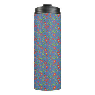Blue Sky   Dancing Watercolor Daisies Tumbler