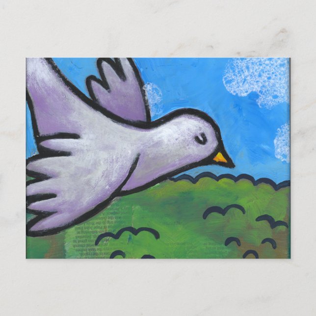 Blue Sky Dove Postcard (Front)