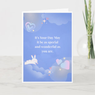 Blue Sky Dreamy Birthday Card
