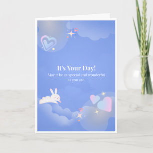 Blue Sky Dreamy Birthday Card