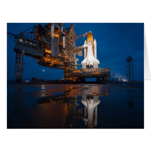 Blue Sky for Space Shuttle Atlantis Launch (Front Horizontal)