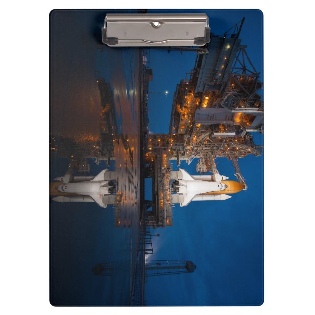 Blue Sky for Space Shuttle Atlantis Launch Clipboard (Front)