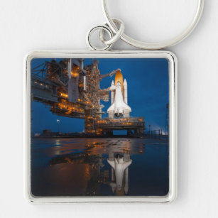 Blue Sky for Space Shuttle Atlantis Launch Key Ring