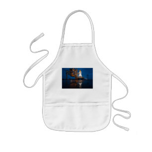 Blue Sky for Space Shuttle Atlantis Launch Kids Apron