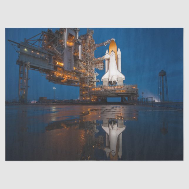 Blue Sky for Space Shuttle Atlantis Launch Tissue Paper (Front)