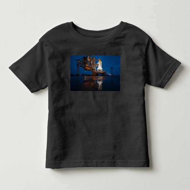Blue Sky for Space Shuttle Atlantis Launch Toddler T-Shirt (Front)