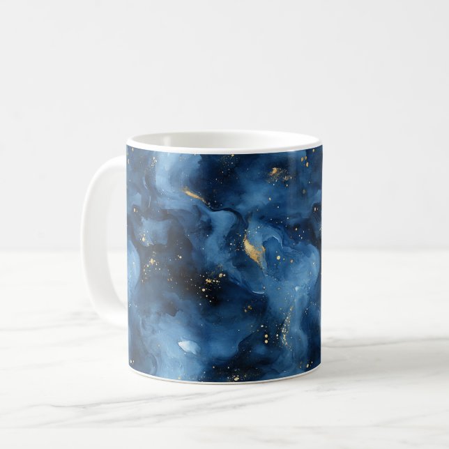 Blue Sky Galaxy   Coffee Mug (Front Left)