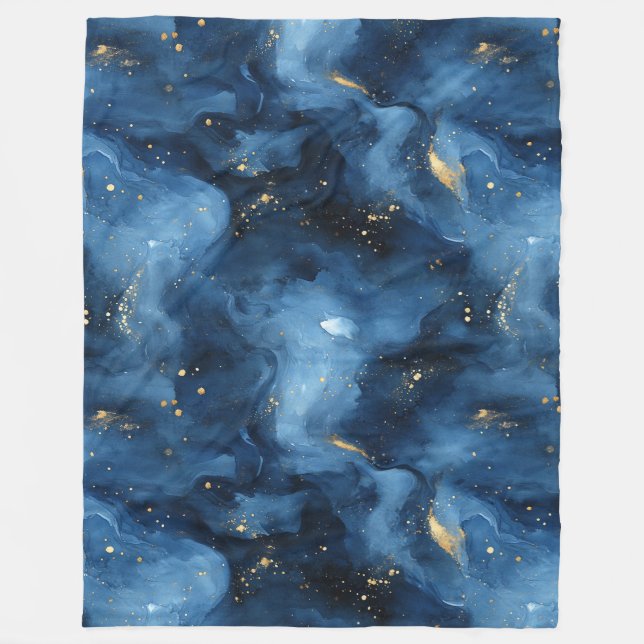 Blue Sky Galaxy   Fleece Blanket (Front)