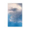 Blue sky gold photo funeral prayer card