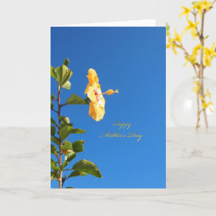 Blue Sky Hibiscus Mother's Day Card