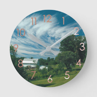 Blue Sky Homestead Wall Clock