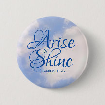 Blue Sky Inspirational Arise and Shine Bible Verse