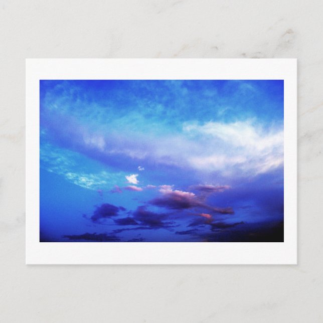 Blue Sky Landscape Photography Art Postcard (Front)