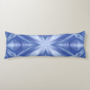 Blue Sky Milky White Clouds Abstract Pattern Body Cushion