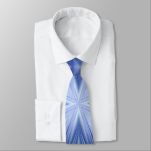 Blue Sky Milky White Clouds Abstract Pattern Tie
