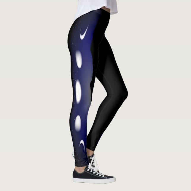 Blue Sky Moon Phase Leggings (Right)