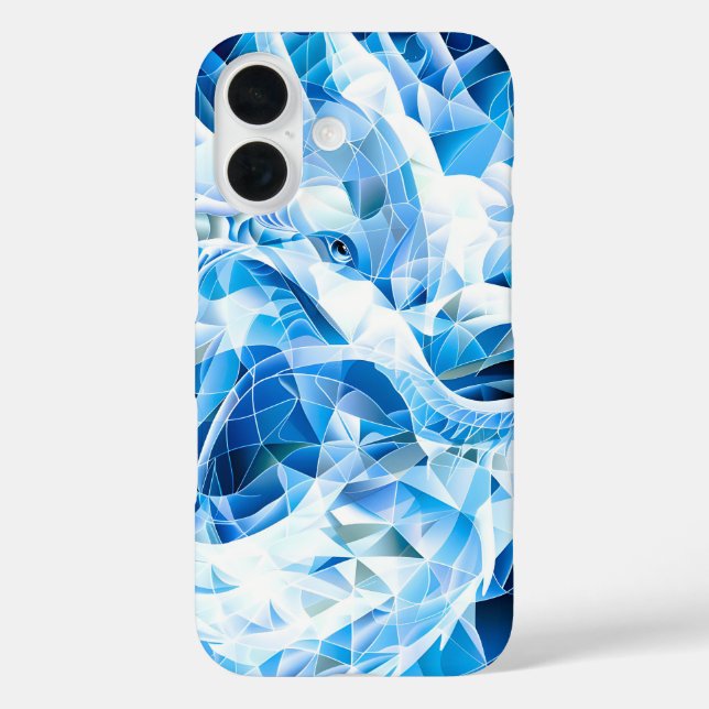 Blue Sky Mosaic Dragon  Case-Mate iPhone Case (Back)