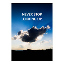Blue Sky Motivational Quote Poster