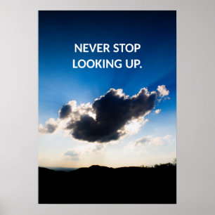 Blue Sky Motivational Quote Poster