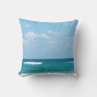 Blue Sky Ocean Waves Crashing At Delray Shore