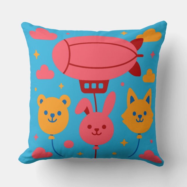 Blue Sky Parade Cushion (Front)