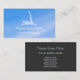 "Blue Sky" Pilates Business Cards