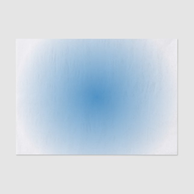 Blue Sky Radial Gradient Tissue Paper (Front)