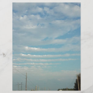 blue sky ripple clouds