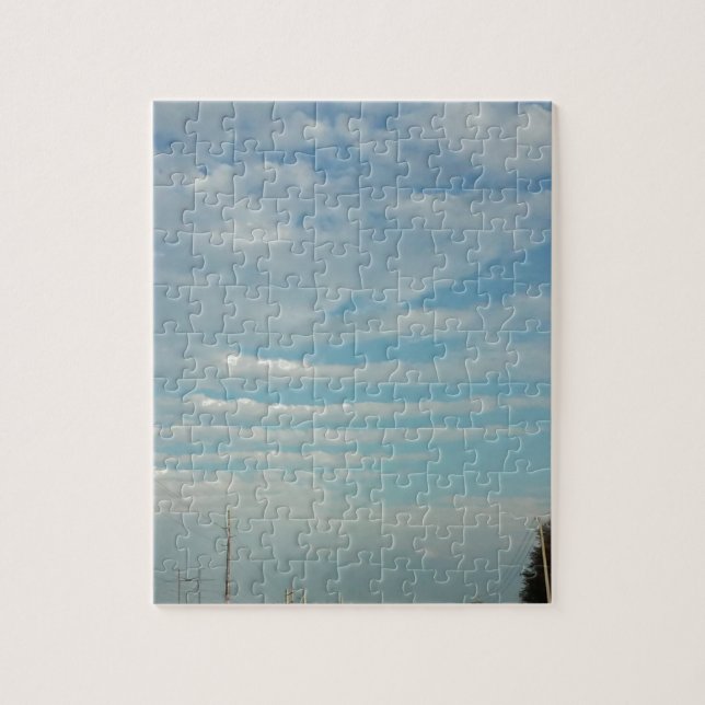 blue sky ripple clouds jigsaw puzzle (Vertical)