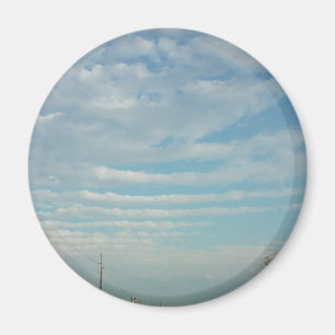 blue sky ripple clouds magnet