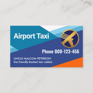 Blue Sky Runways Airport Taxi Business Card