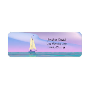 Blue Sky Sailing Return Address Label