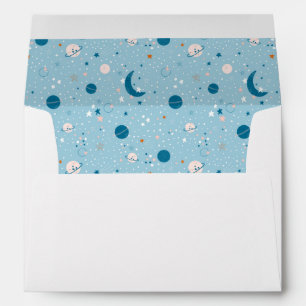 Blue Sky & Space Pattern Envelope
