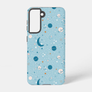 Blue Sky & Space Pattern Samsung Galaxy Case