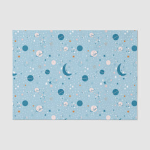 Blue Sky & Space Pattern Tissue Paper