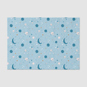 Blue Sky & Space Pattern Tissue Paper