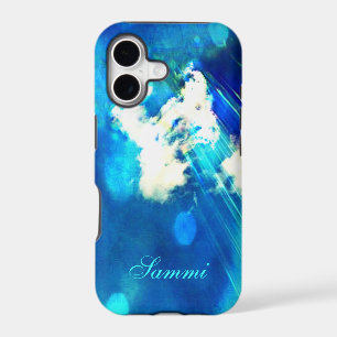 Blue Sky Sparkle iPhone 5 case *Personalise*