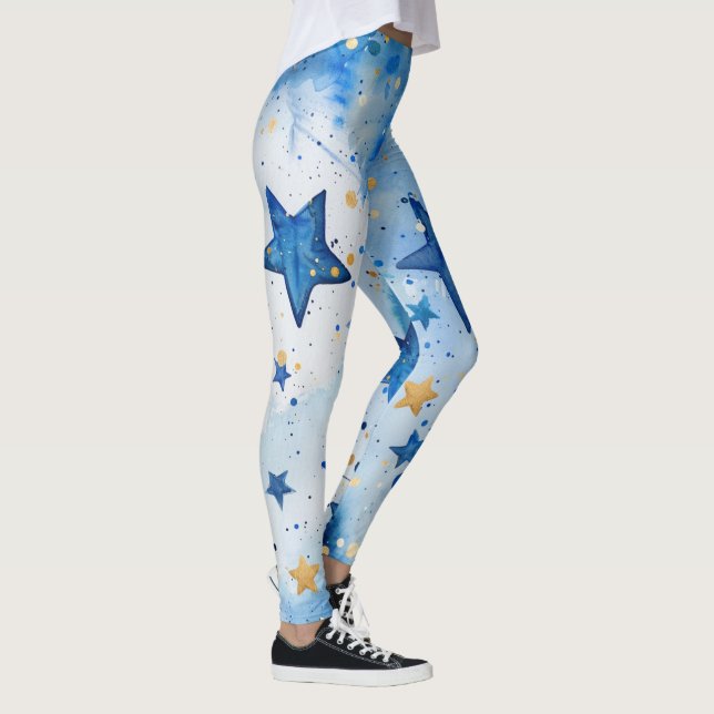 Blue Sky Stars Leggings (Right)
