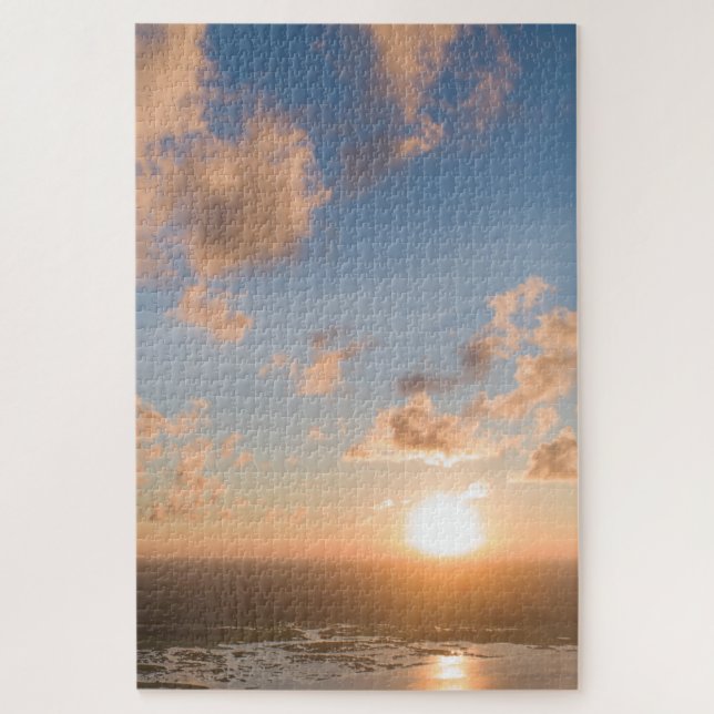 Blue Sky Sun Clouds Scenic Picture Hard Difficult Jigsaw Puzzle (Vertical)