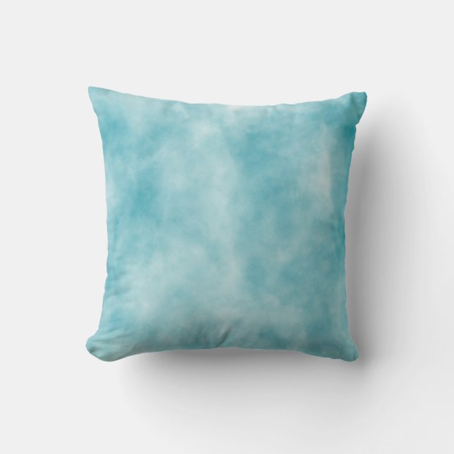 Blue sky texture paintabstract, art, graphic decor cushion (Front)