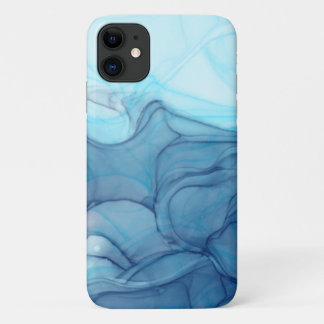 Blue Sky Water Abstract  iPhone 11 Case