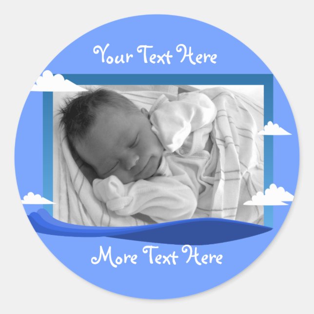 Blue Sky & Water Frame Stickers (Front)