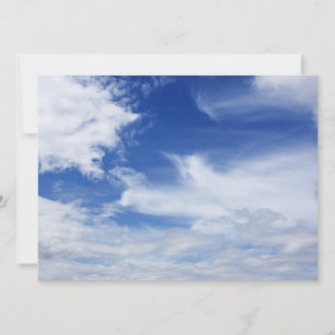 Blue Sky White Clouds Background - Customised