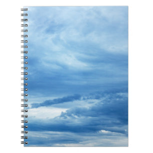 Blue Sky White Clouds Background skies heaven Notebook