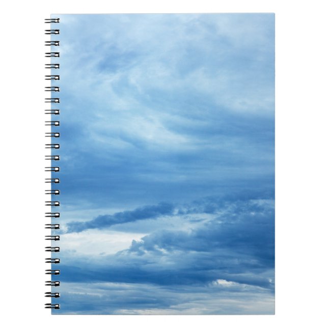 Blue Sky White Clouds Background skies heaven Notebook (Front)