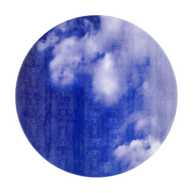 Blue Sky & White Clouds Cutting Board (Front)