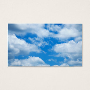 Blue Sky White Clouds Heavenly Skies Background