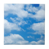 Blue Sky White Clouds Heavenly Skies Background